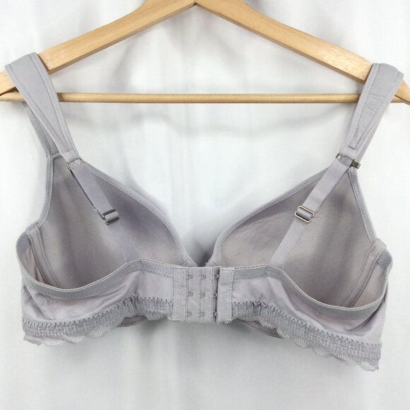 Lucky Brand Underwire Bra Size 38C Gray Comfort Straps Lightly Padded Lined - Picture 3 of 5